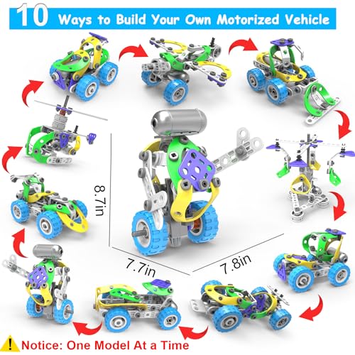 10 in 1 STEM Building Toys for Kids Ages 4-8 V433