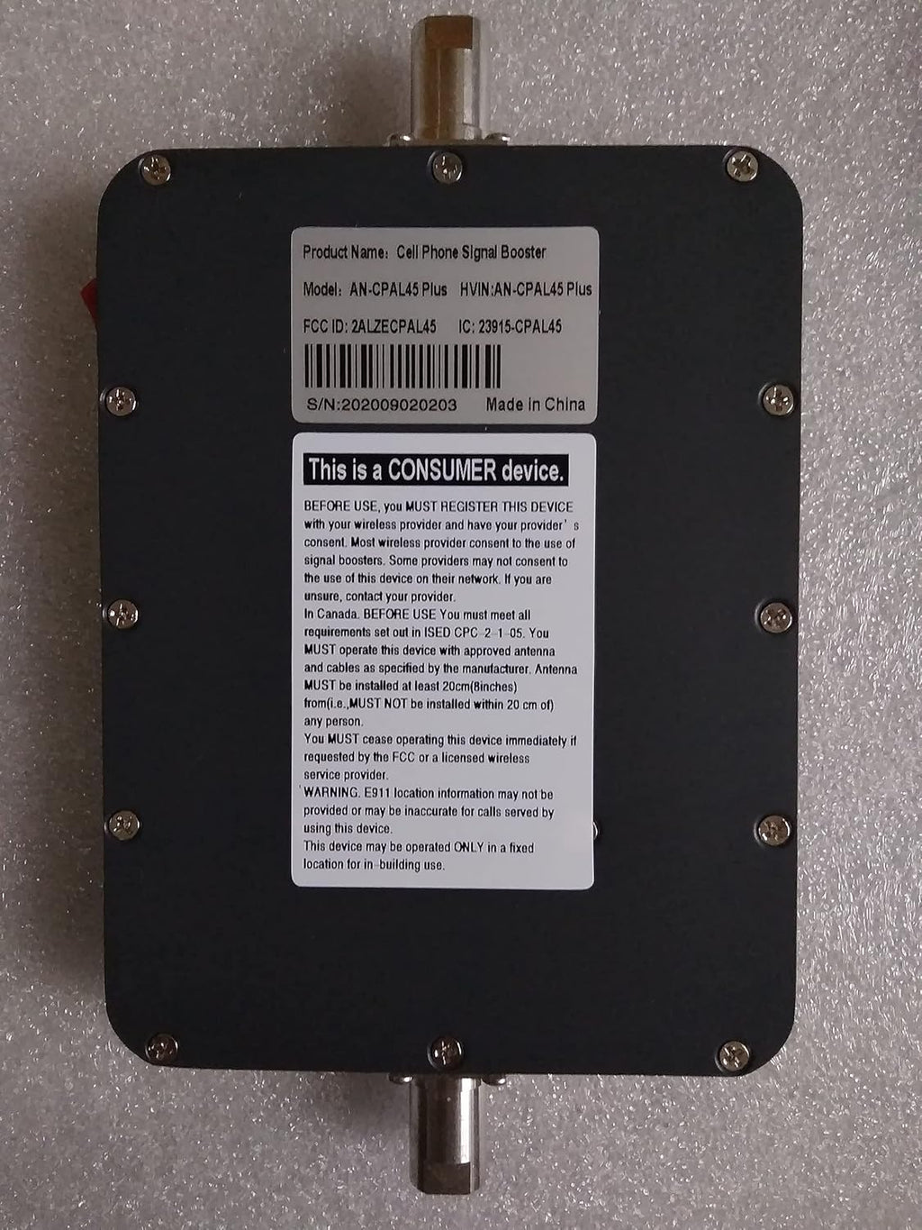 5 Bands Vehicle Cell Signal Booster for 3G 4G LTE Voice & Data L499