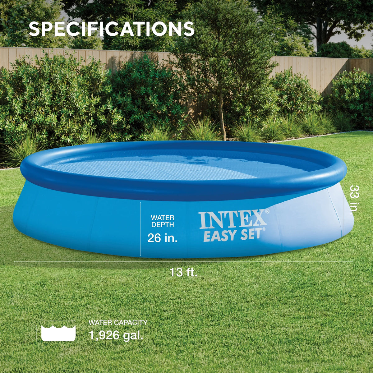 Easy Set Pool with Filter 13 Feet x 33 Inches P581730