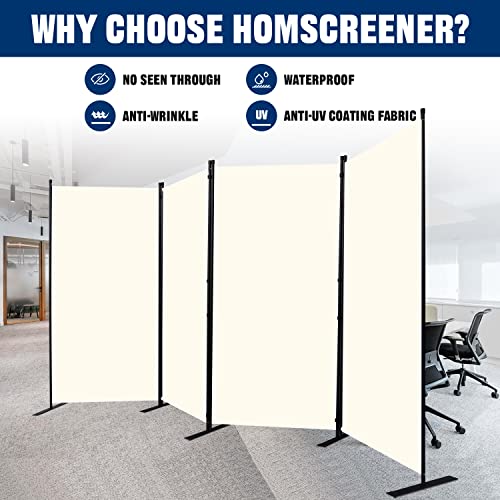 6FT 4 Panel Fabric Room Divider L1582