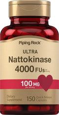 Nattokinase Supplement 100mg 150 Capsules Non-GMO Gluten Free X38883