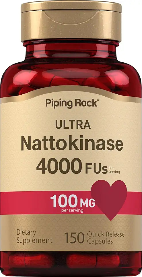 Nattokinase Supplement 100mg 150 Capsules Non-GMO Gluten Free X38883