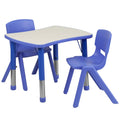 Blue Plastic Activity Table Set with 2 Chairs F903