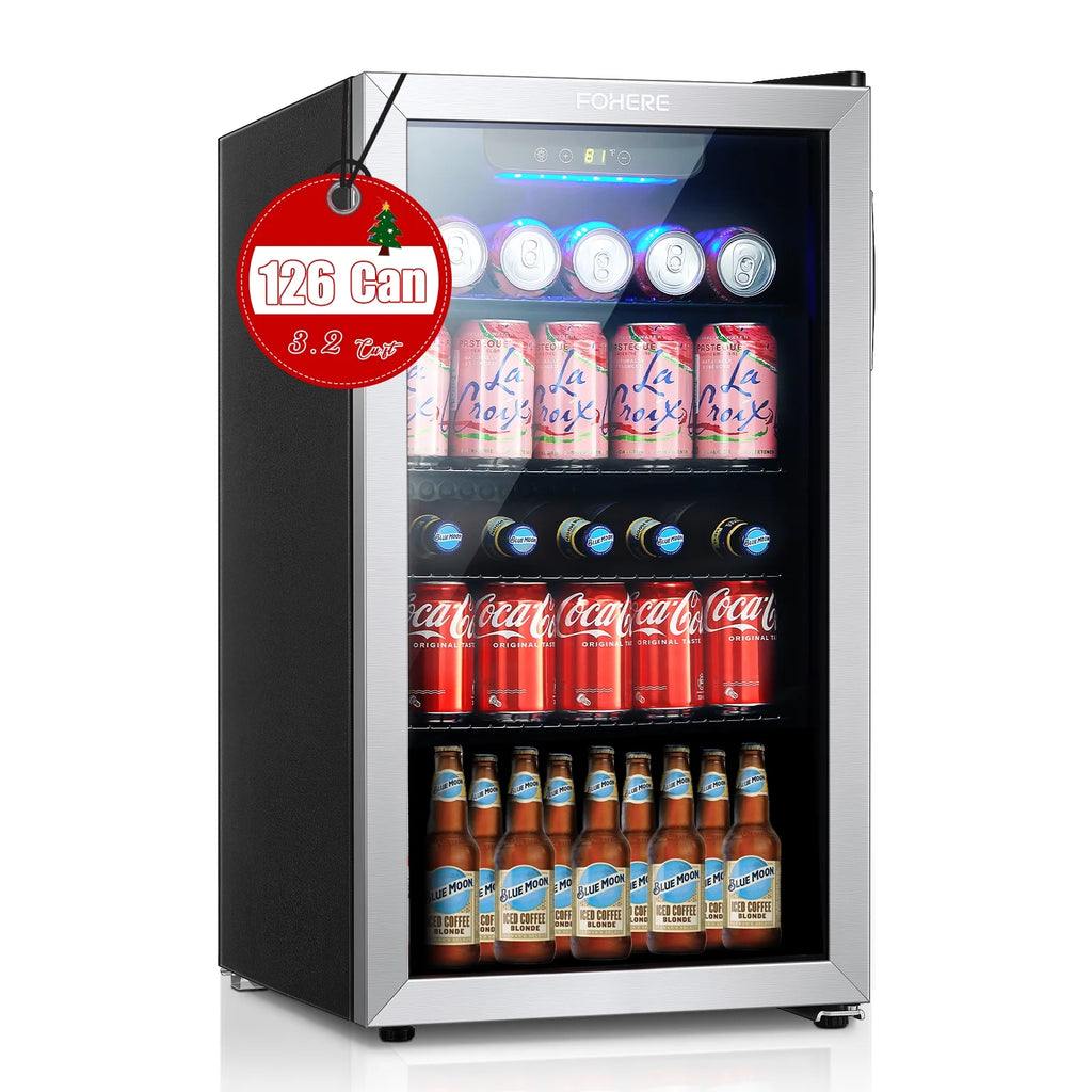 126 Can 3.2 Cu.ft Beverage Refrigerator Cooler X117726