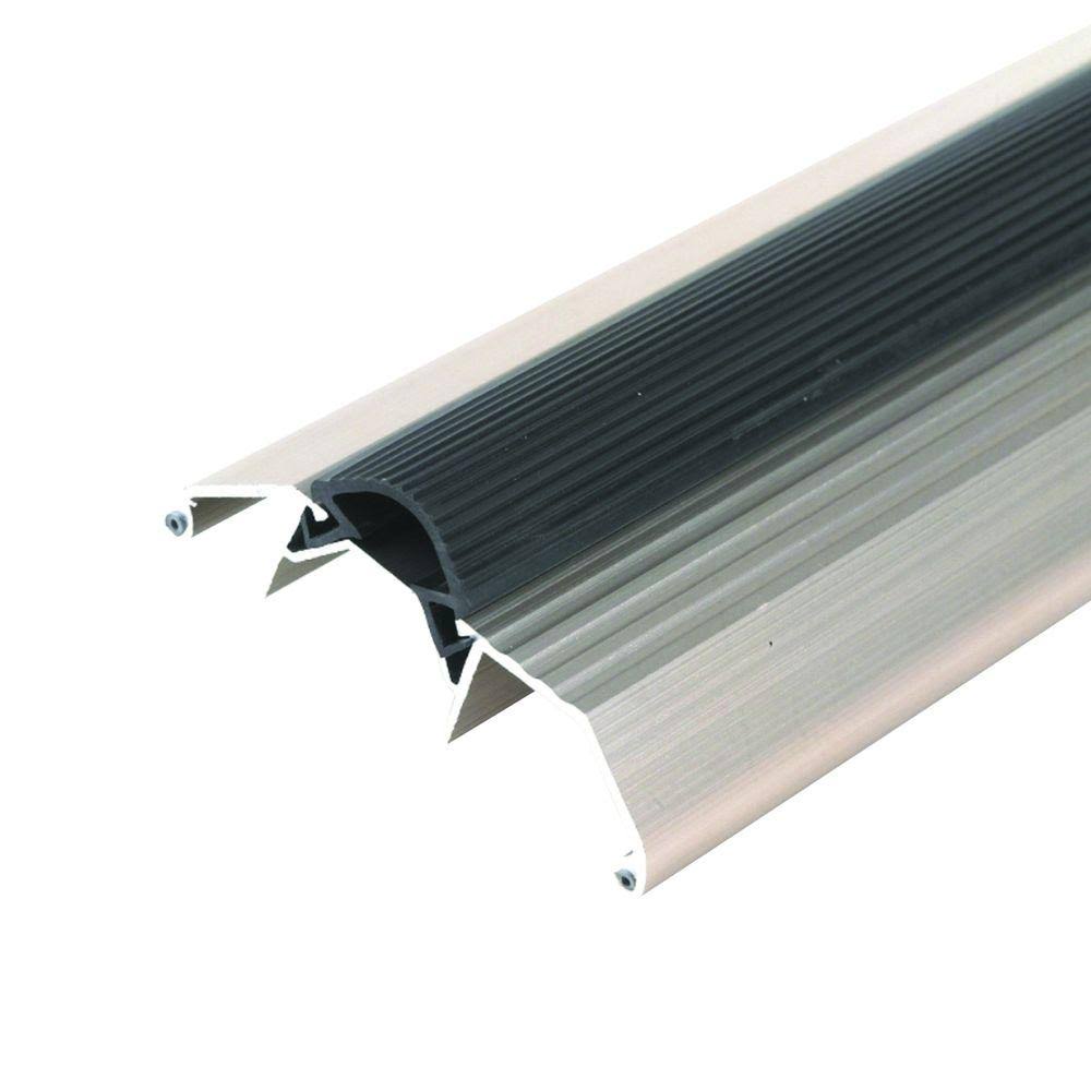Satin Nickel Aluminum Threshold with Vinyl Seal V321