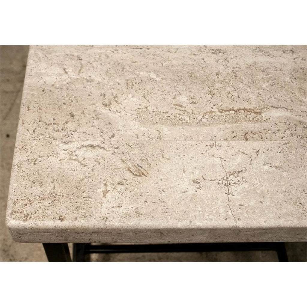 Contemporary Coffee Table in Alabaster Travertine V3613