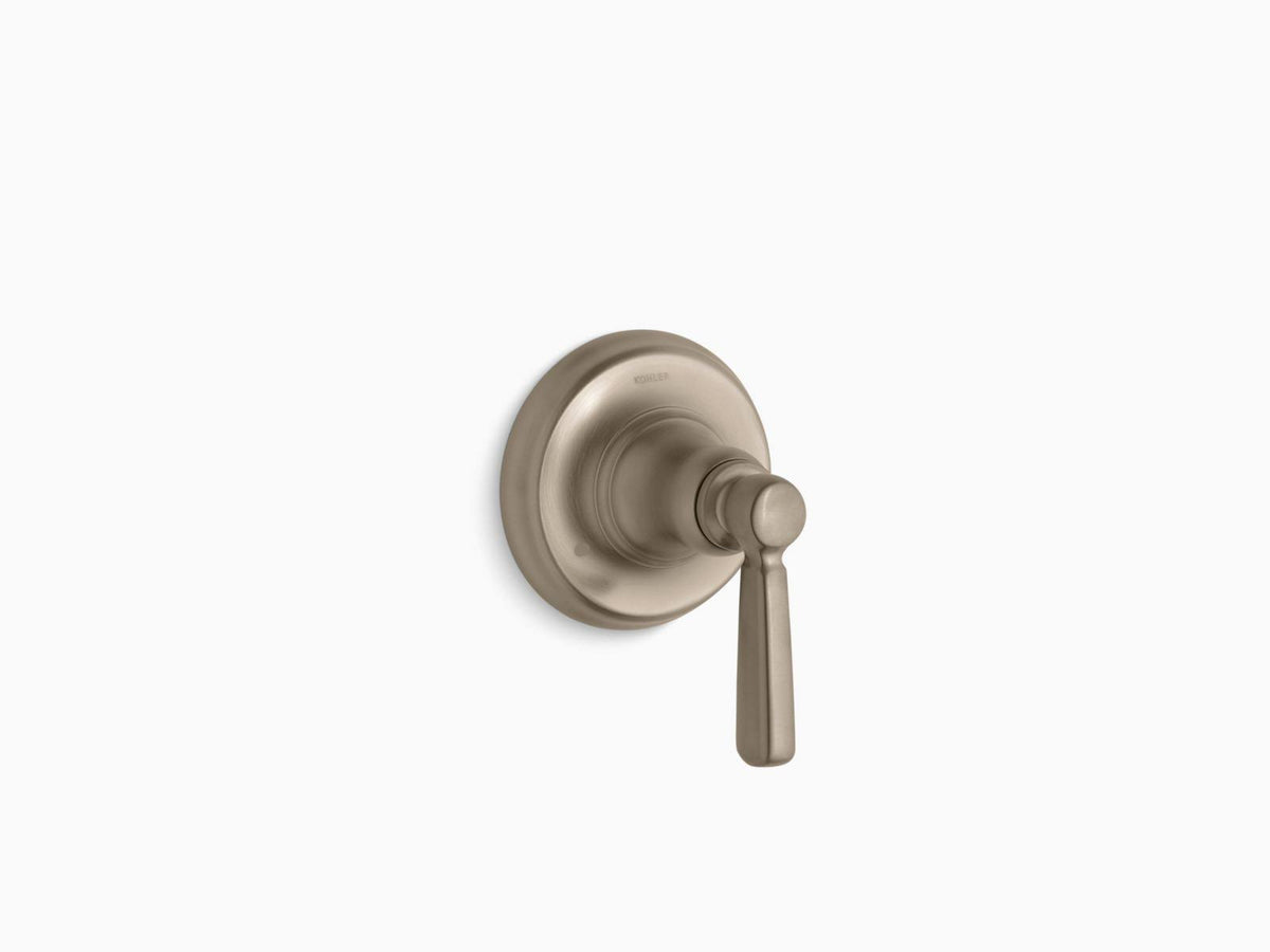 Brushed Bronze Transfer Valve Trim with Metal Lever Handle W784