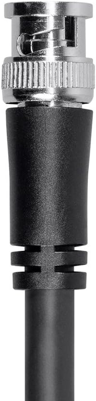 25 Feet Black RG6 BNC Cable K1238