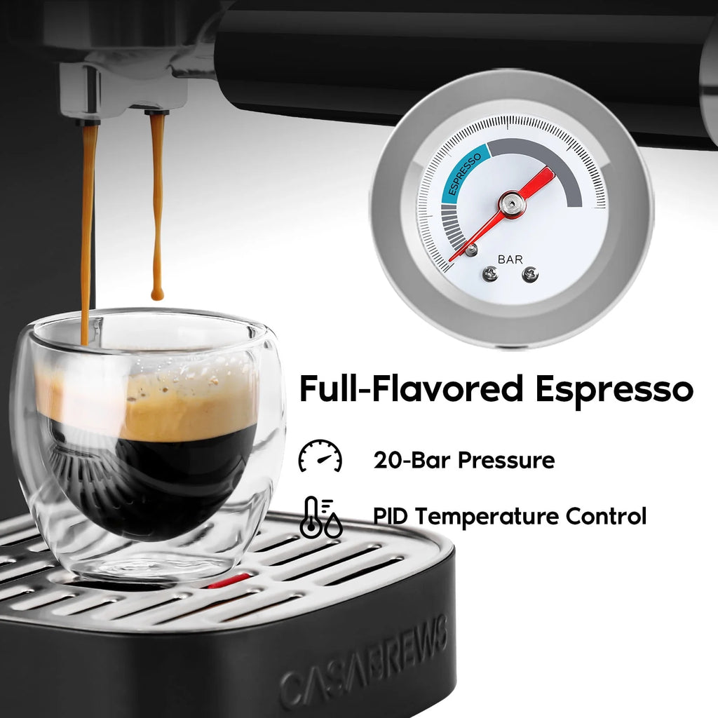 20 Bar Espresso Machine with Steam Wand, 49 oz Water Tank W899691