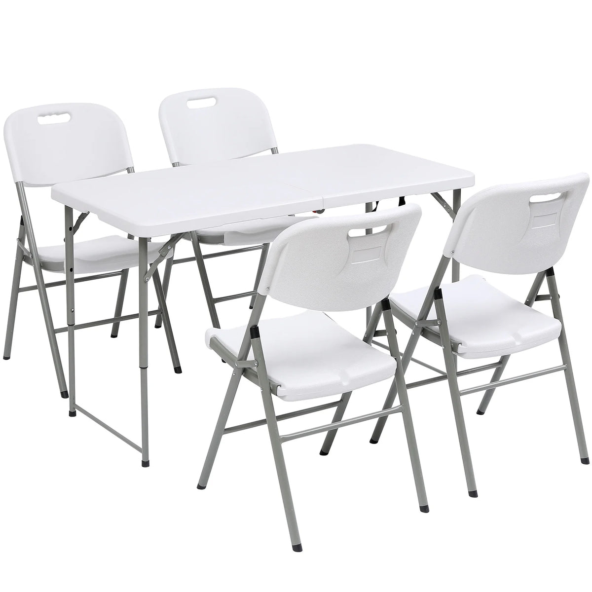 White 4 Foot Folding Table U794361