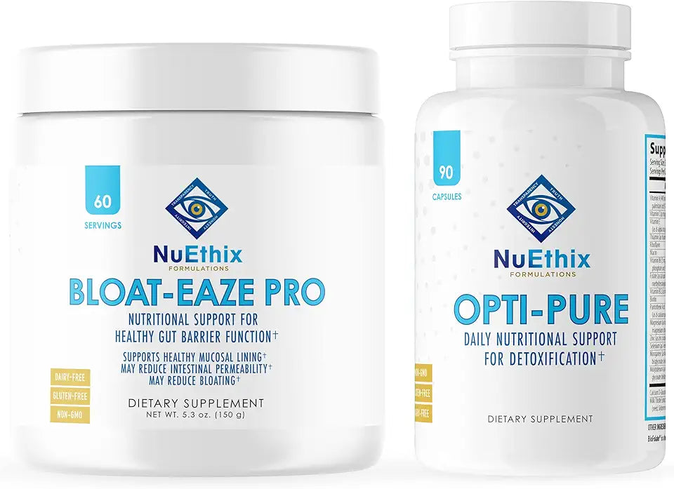 Detoxification and Gut Support Supplement Bundle, 30 Servings and 60 Servings V544