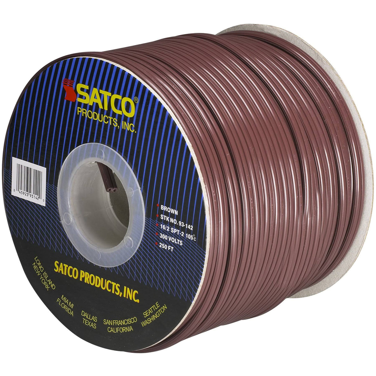 16/2 SPT-2 250 ft Brown Wire K702