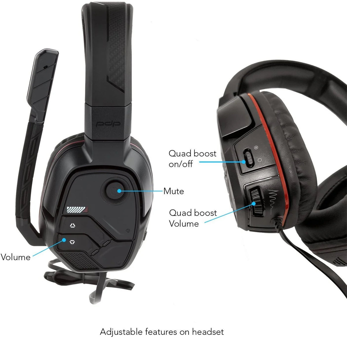 Haptic Gaming Headset for Xbox One, PS4, PC R6973