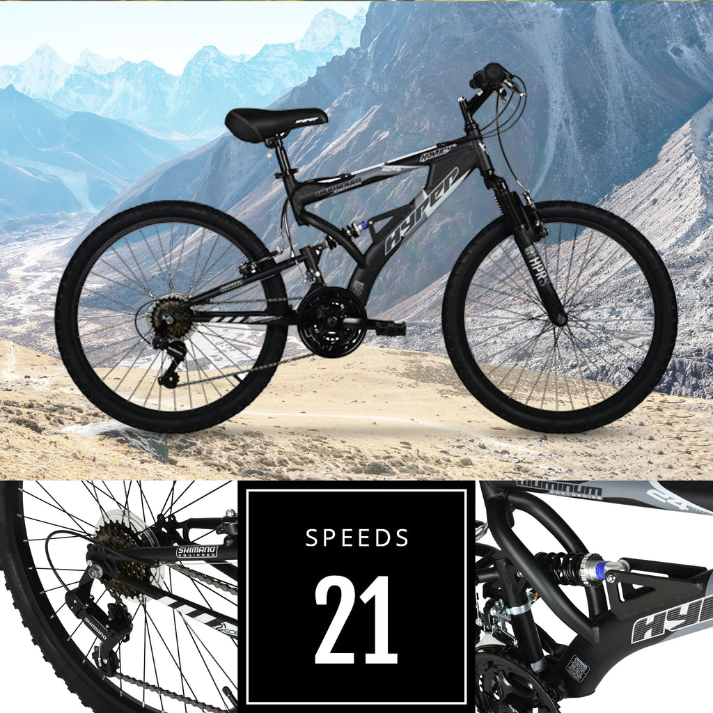 24 Boy's Black Mountain Bike B5472