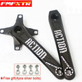 Mountain Bike Crank 104 BCD 170mm Aluminum Alloy Cranks Arm with 4pcs Silver Chainring Bolts W282