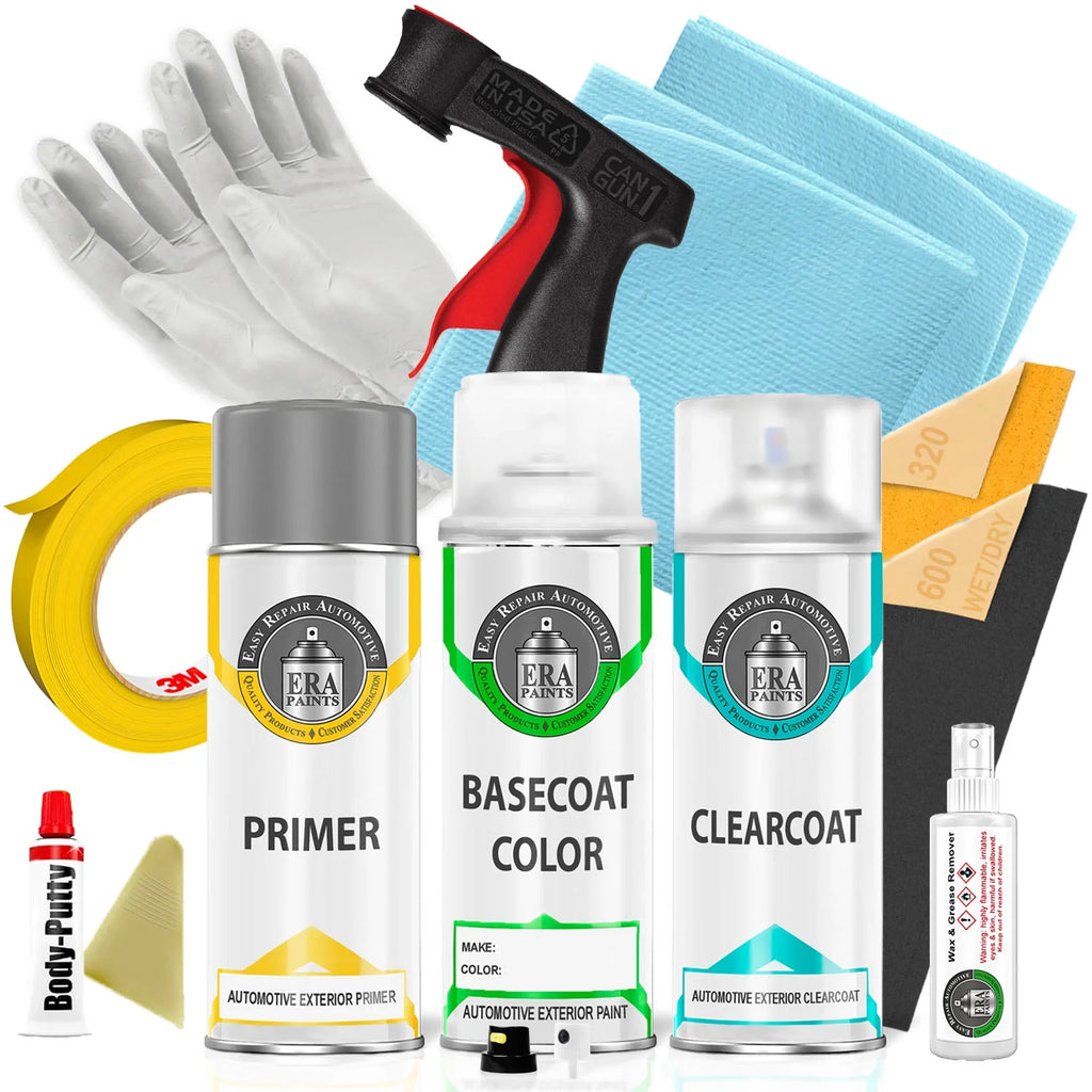 Silver Sage Pearl Aerosol Spray Touch Up Paint Clearcoat Primer and Pro Prep Kit T566