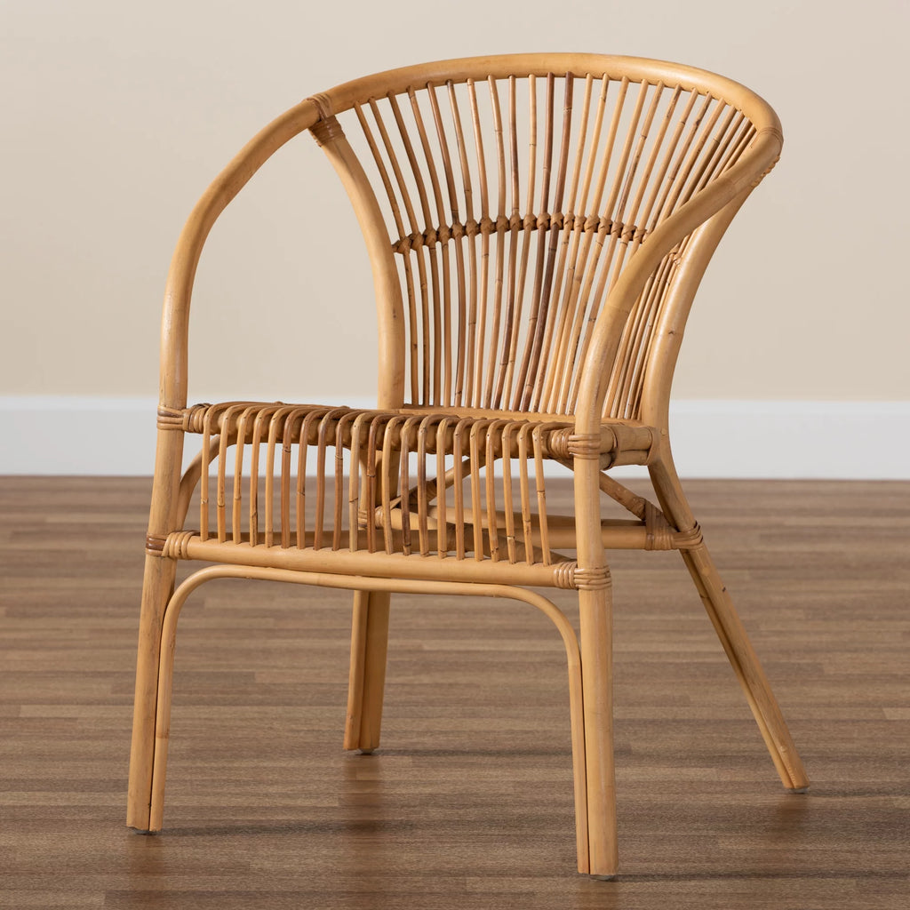 Natural Brown Rattan Dining Chair W684038