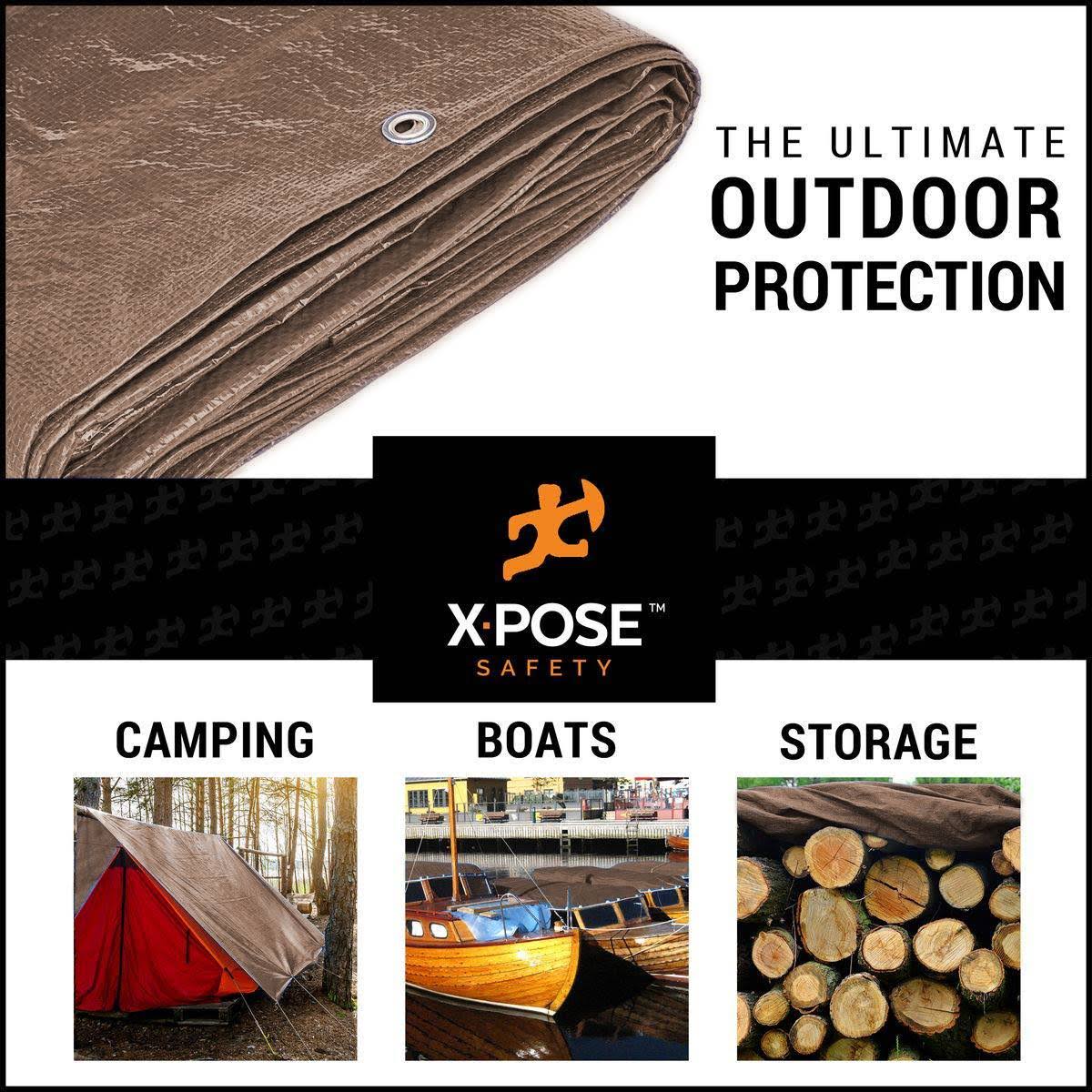 Brown Poly Tarps 12 x 25 - Case of 6 V532