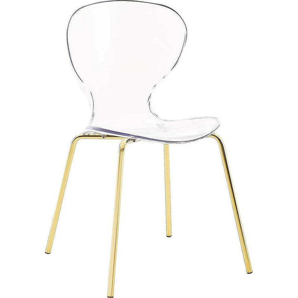 Gold Metal Dining Chair Set of 2 R37111
