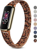 Metal Band for Fitbit Luxe, Stainless Steel Adjustable Straps Q163