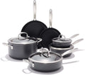 10 Piece Nonstick Cookware Set with Stainless Steel Handle B963