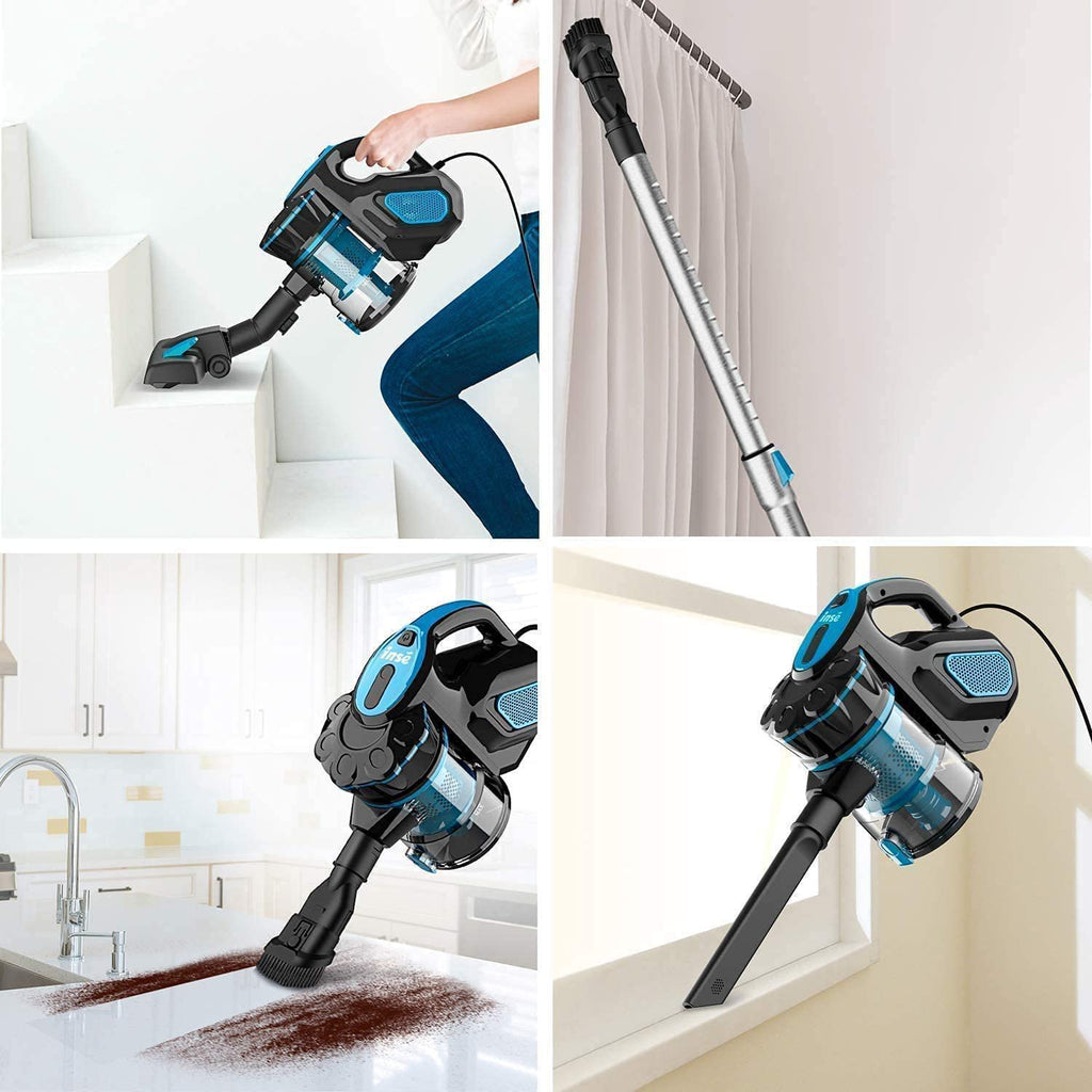 Corded Stick Vacuum Cleaner, 18Kpa, 600W Motor, 3-in-1 Multi-cyclone Filtration Lightweight Vacuum Cleaner B820