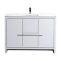 48 in. Double Sink Bathroom Vanity with White Quartz Counter Top H11206