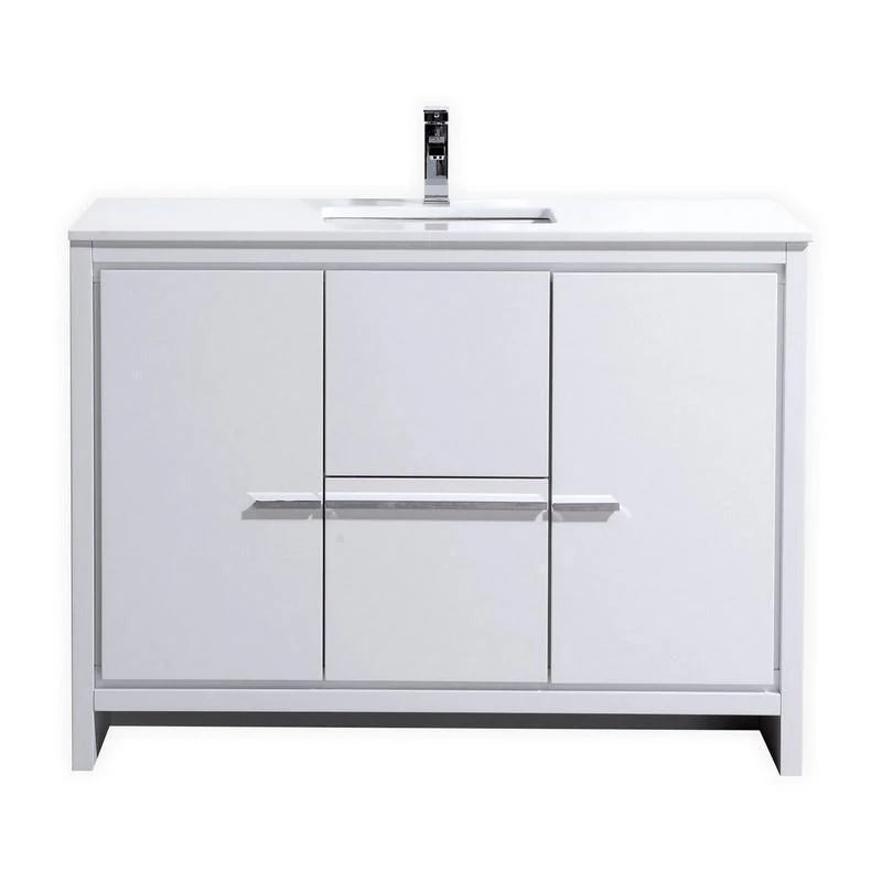 48 in. Double Sink Bathroom Vanity with White Quartz Counter Top H11206