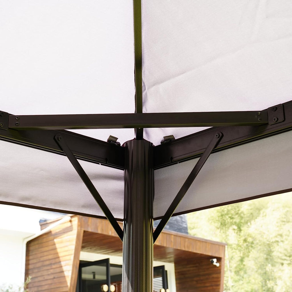 10X13 ft Outdoor Gazebo with Mosquito Netting and Curtains N2631
