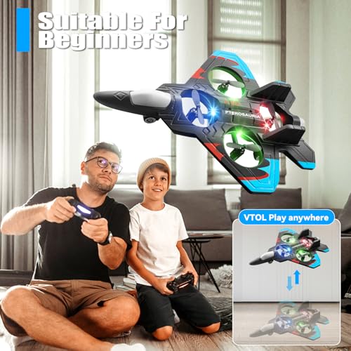 Foam Remote Control Airplane RC Plane Fighter Jet with Light V364394
