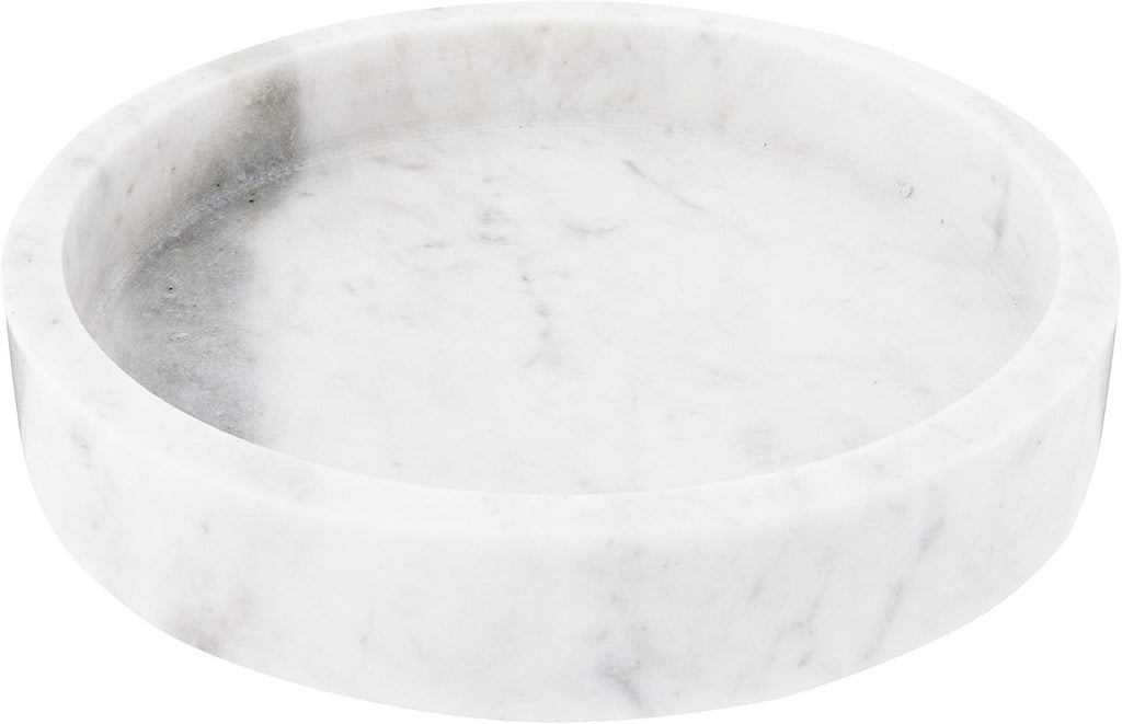 8 Round Carved Marble Tray T97255