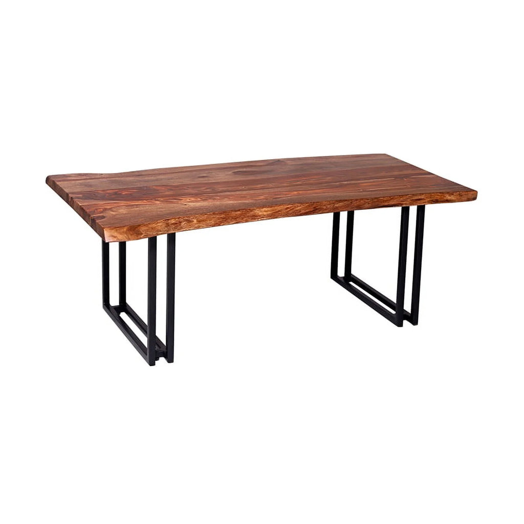 Solid Sheesham Wood Live Edge Coffee Table J249470