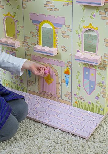 Wooden Fairytale Castle on Lazy Susan D6893