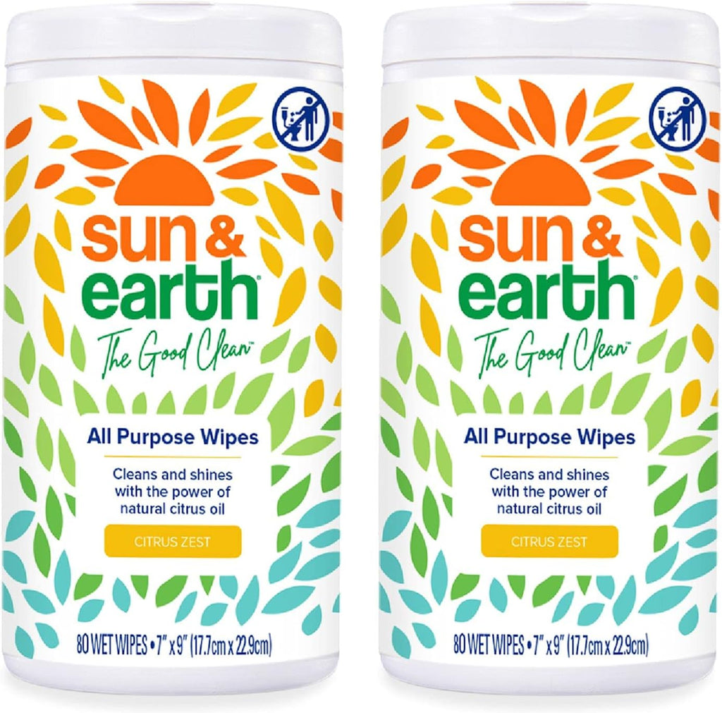 All Purpose Cleaner Wipes, 480 total wipes, Pack of 6, Citrus Scent S169849