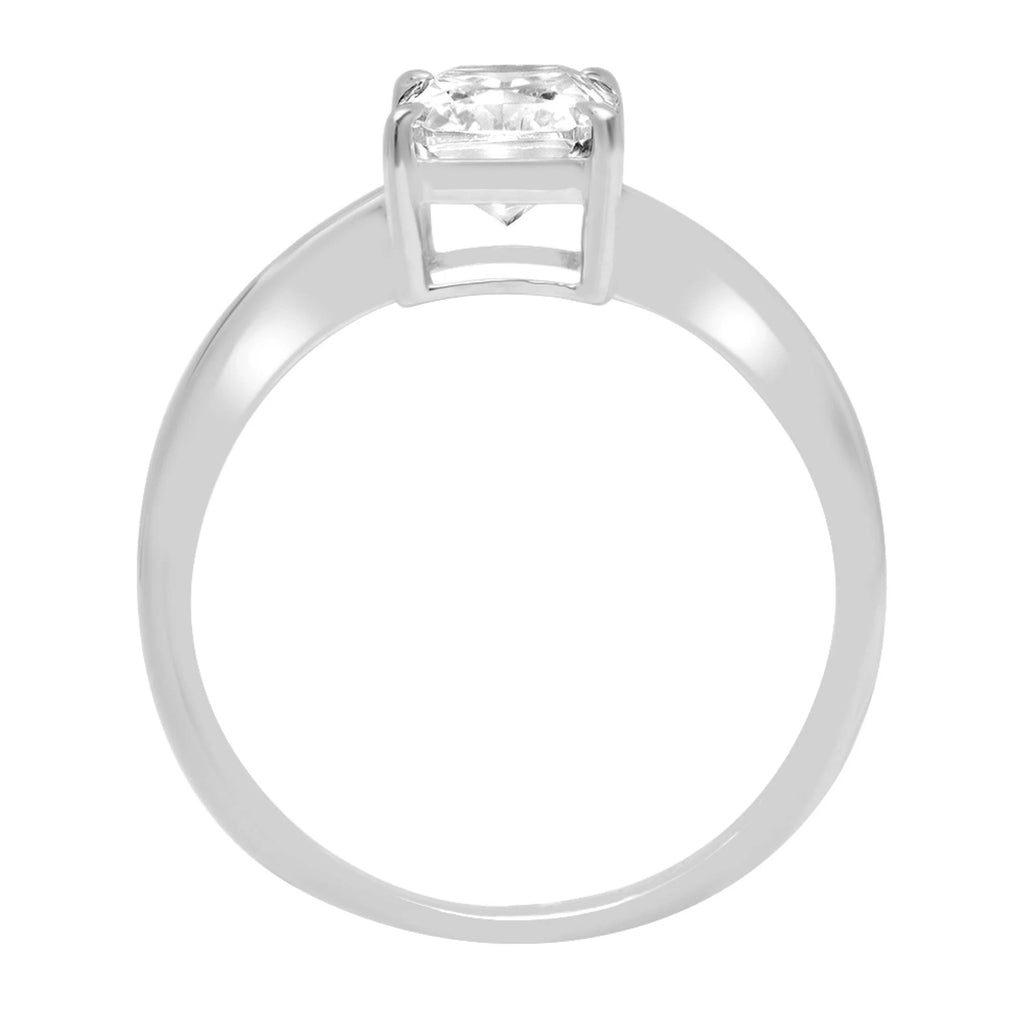 18k White Gold Solitaire Ring J58861