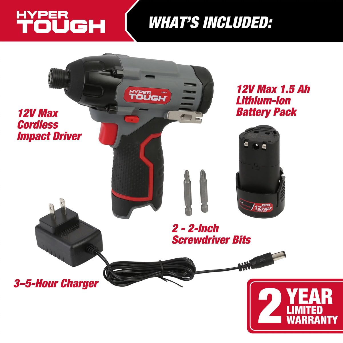 12V Max Lithium-Ion Cordless Impact Driver with Battery and Charger A791
