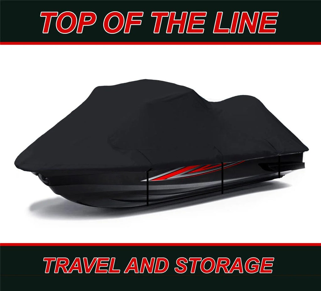 Black 600 Denier Jet Ski PWC Cover 2 Seater Q48756