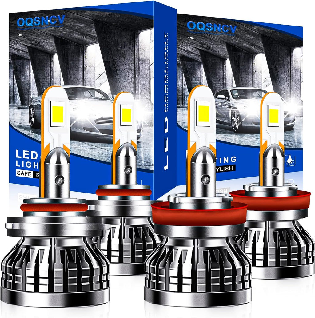 9005 High Beam H11 Low Beam LED Headlight Bulbs Conversion Kits, Pack of 4 Pack of 2 Y9051