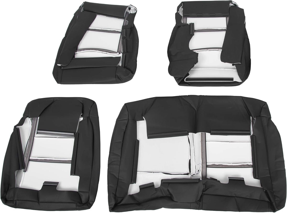 Black Leather Seat Covers V11151