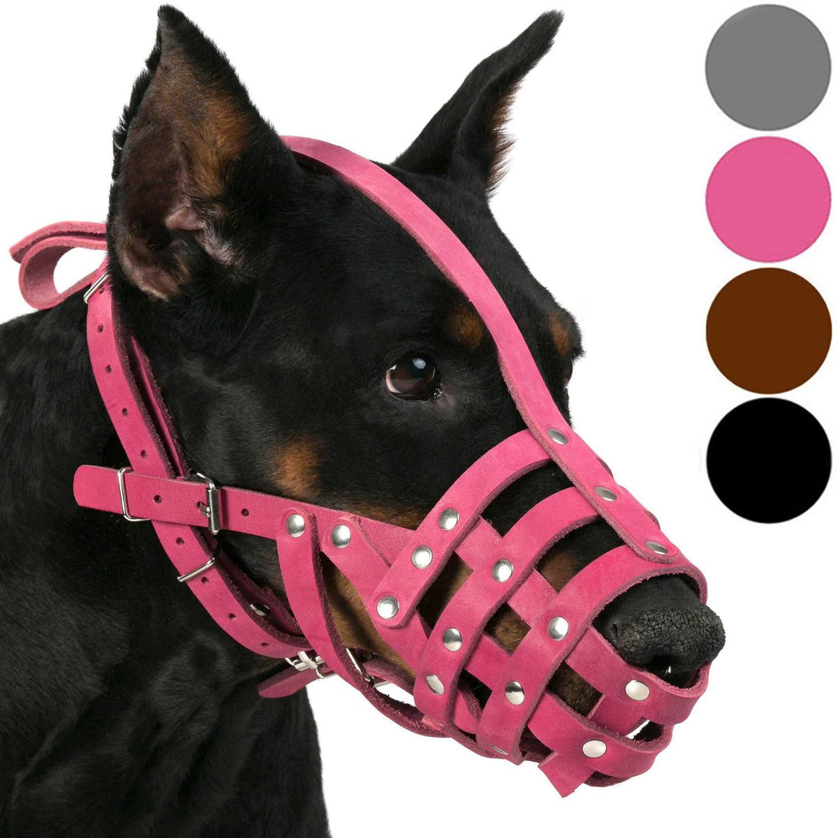 Leather Basket Dog Muzzle L948726