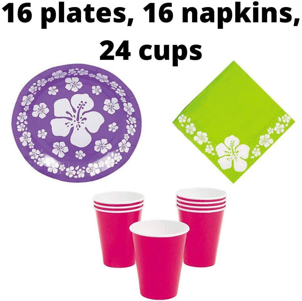 Summer Luau Party Supplies Pack for 16 K65051
