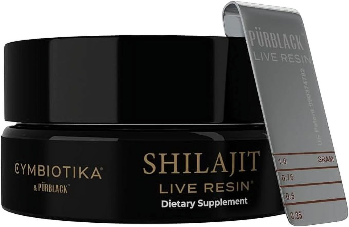 Pure Shilajit Resin with Elemental Gold, Fulvic Acid, 84+ Trace Minerals, 15g Jar K679