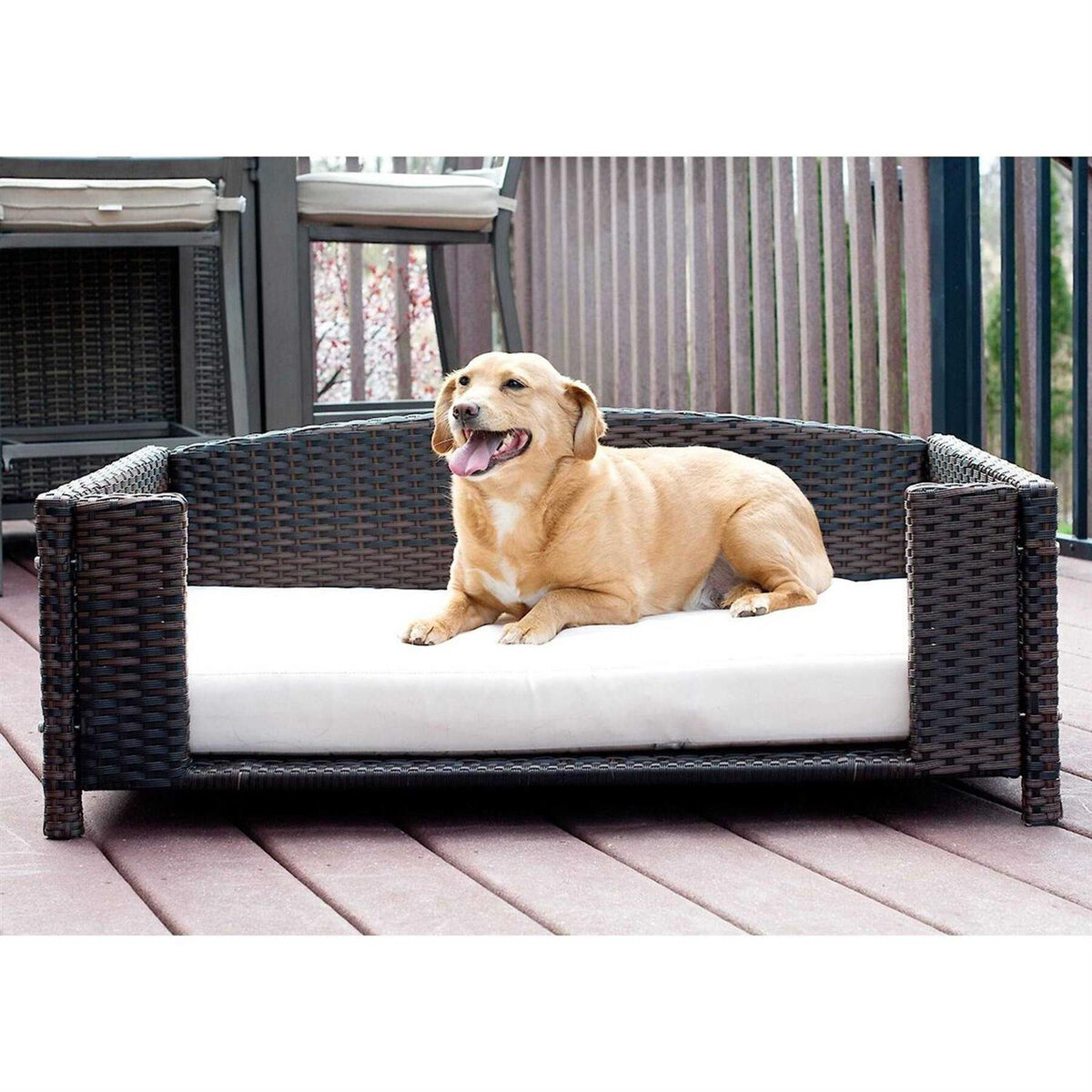Rattan Rectangular Pet Sofa S530242