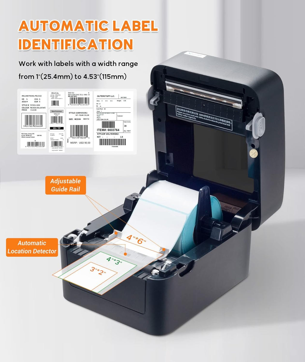 Thermal Shipping Label Printer, 4x6, USB, Barcode Printer C152