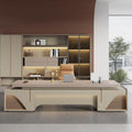 Large Executive Desk with Storage Cabinets O672965
