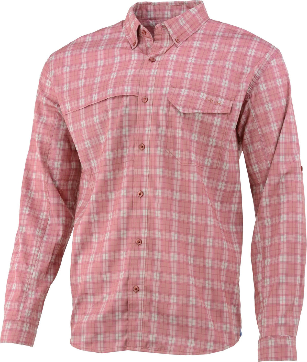 Marsala Plaid Long Sleeve Button Up Shirt W27545