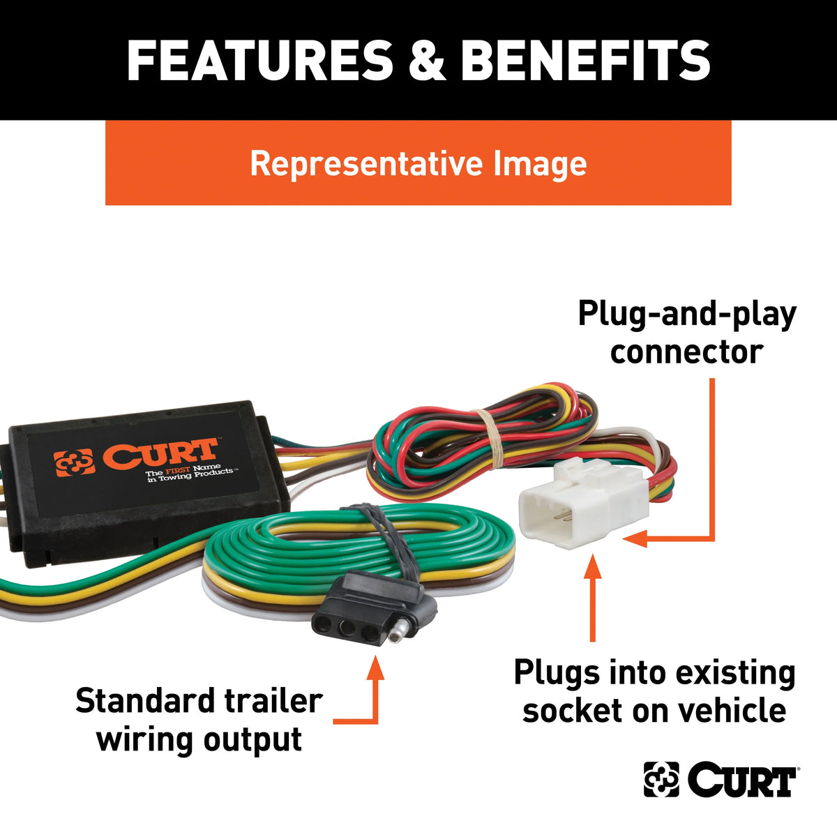 4-Pin Trailer Wiring Harness F5124
