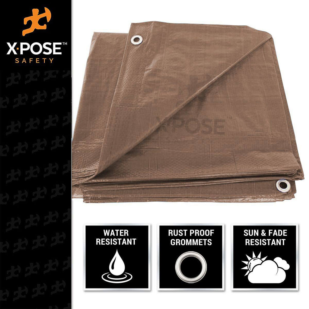 Brown Poly Tarps 12 x 25 - Case of 6 V532