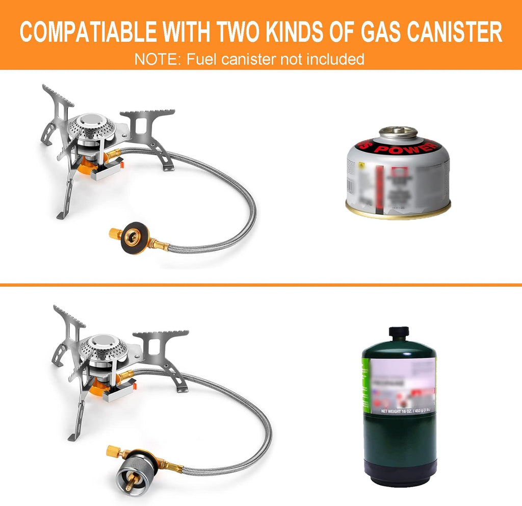 3700W Portable Camping Gas Stove with Piezo Ignition and Carrying Case R678560