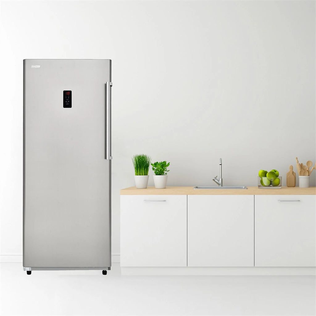17 cu. ft Convertible Upright Freezer/Refrigerator in Stainless U2302